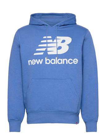 Nb Essentials Stacked Logo Po Hoodie Hoodie Blå New Balance