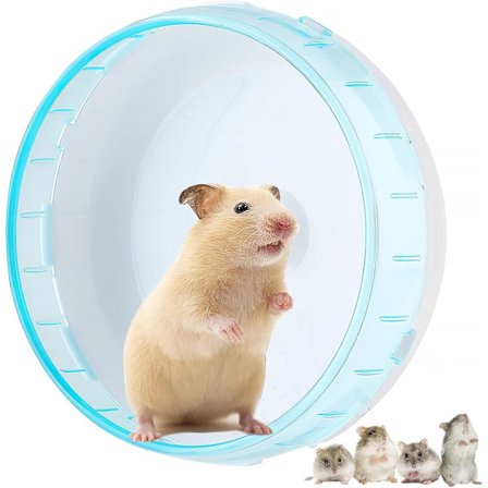 Hamster løbehjul (holder ikke inkluderet), 14 cm mus til kæledyr mus gerbils rotter stille løbehjul træningshjul