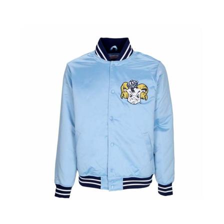 Mitchell & Ness, Bomber Jackets Blauw, Heren, Maat:M