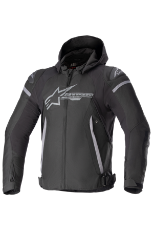 Alpinestars Zaca Waterproof Motorcycle Jacket Black/Dark Grey 4XL