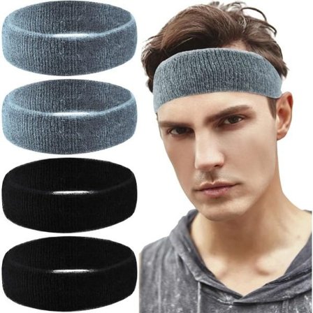 IC 4 stk Sports Pandebånd Svedbånd Pandebånd til Mænd Kvinder Skridsikker