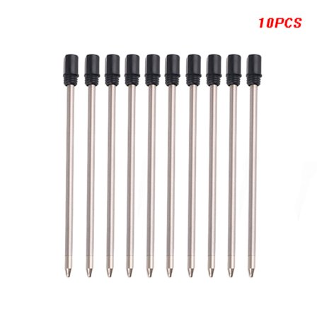 10 stk Kuglepen Refills Erstatning 1,0 mm blå sort blækfarve til skolekontorpapir