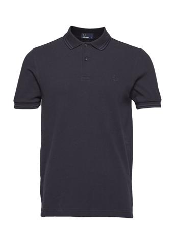 Twin Tipped Fp Shirt Polos Short-sleeved Svart Fred Perry