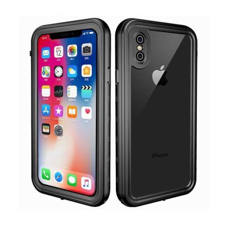 Iphone Xs / X Heltäckande Vattentät Premium Skal - 2m Transparent