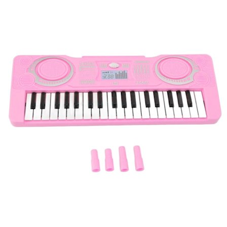 Børne keyboard klaver legetøj 37 tangenter forbedre hånd-øje-koordination musikalsk pædagogisk instrument pink