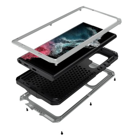 Samsung Galaxy S22 Ultra - Kraftigt Skyddsskal i Aluminium