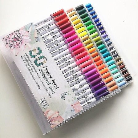 Ssdlv Acrylic Pen Marker Penne, 48-farvede permanente vandtætte filtpenne til maling af sten, gør-det-selv fotoalbum, plastik acrylic penne