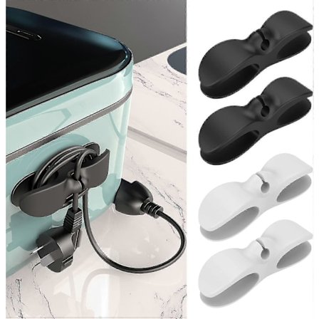 4 kpl Johdonpidike keittiökoneille, Liimattava johdonpidike - CE db