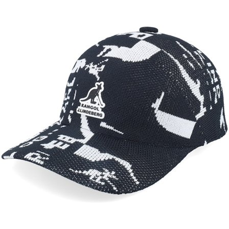 Kangol - Černá adjustable Kšiltovka - Cooper Jacquard Spacecap Black Adjustable @ Hatstore