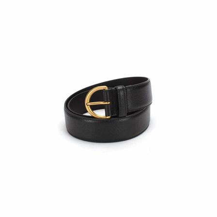 Gucci Vintage, Pre-owned Leather Belt Zwart, Heren, Maat:ONE Size,leer