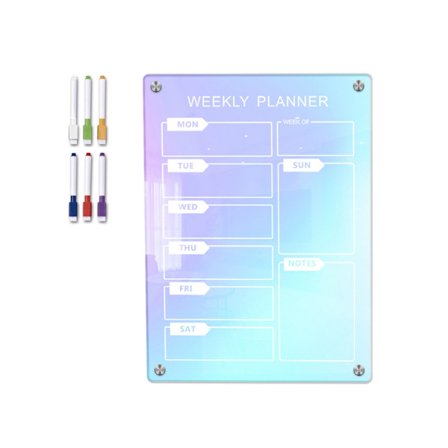 Magnetisk kalender Whiteboard Kjøleskap Ukentlig Månedsplanlegger Kalender for kjøkken Dagligvare Handleliste Gjøremålstavle