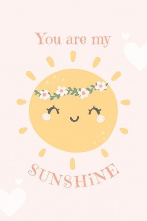 Pelcasa - Plakat Smiling Sun - Gul - Postere - Fra Homeroom