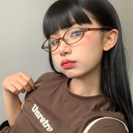 Japan Spicy Girl Briller Innfatning Ingen Makeup Vanlige briller RØD RØD