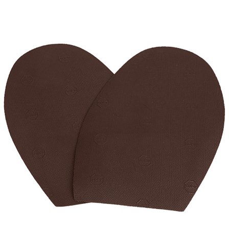 1 par sko reparation gummisåler slidstærke gummihæle skridsikre ydersåler (mørkebrun)