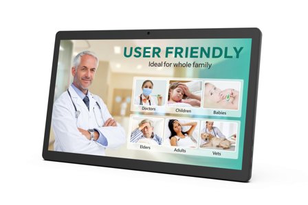 ALLNET Performance Display 16 Zoll, Android 15, RK3576S, PoE, HDMI In, Farbe schwarz, Speedy 150-B