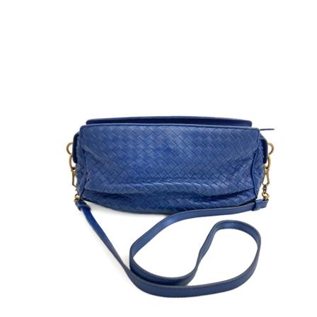 Bottega Veneta Vintage, Pre-owned Side Bag Blauw, Dames, Maat:ONE Size