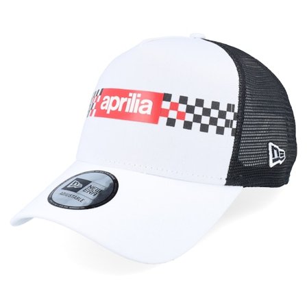 New Era - Motor White trucker Czapka Z Daszkiem - Aprilia Checker Print Aprilia White/Black Trucker @ Hatstore