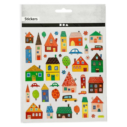Creativ Company Stickers La ville 1 filles