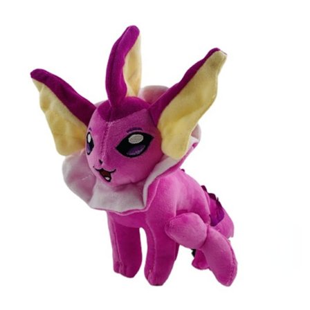 Stående plysdocka E Station E heterokromatisk - lila-röd