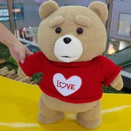 8 stilar film Teddy Bear Ted 2 plyschleksaker i förkläde mjuka plyschdjur plysch 45cm en födelsedagspresent till en god vän Yellow