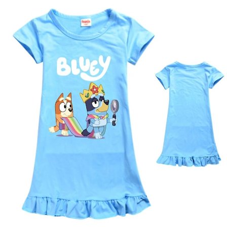 5-12 år Kids Bingo Bluey nattøy jenter pyjamas kjole pyjamas nattkjole kjoler gaver