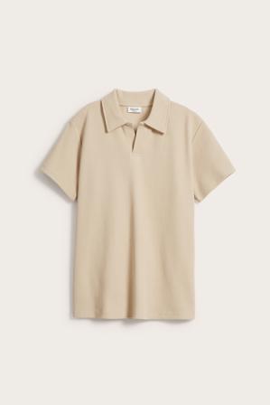 Våfflad tenniströja | Beige | Barn | Kappahl