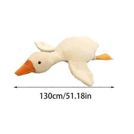 Supermjuk och söt jättestor vit gås plyschkudde anka gosedjur - 50 cm/90 cm/130 cm/160 cm/190 cm
