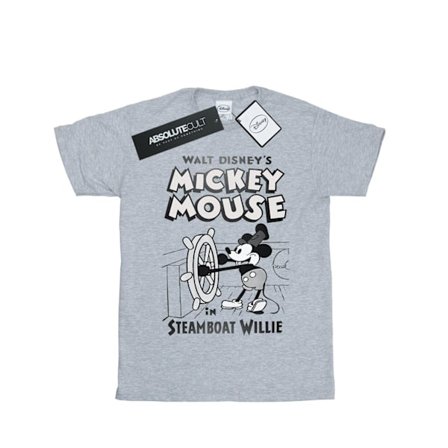 Disney Boys Mickey Mouse Steamboat Willie T-shirt 7-8 år Spo
