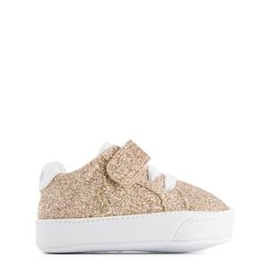 Kids - Ralph Lauren Theron IV PS Layette Branded Crib Shoes Gold Glitter w/ Gold PP 17 EU - Trainers - 17 EU - Gold - Mädchen