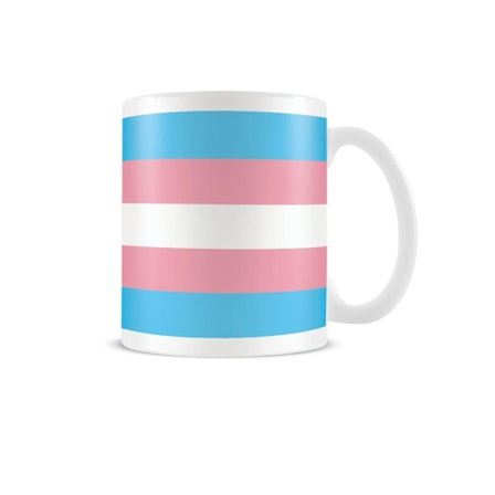Pyramid International Transgender Flag Mug En Storlek Vit/Rosa/