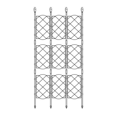 Puutarhasäleiköt kiipeilykasveille Ruosteenkestävät rauta ruukkuviiniköynnökset Vihannekset Viiniköynnökset Kukat Patio Metallilankaritilä Ristikko