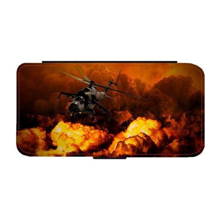 Arméhelikopter I Krig Iphone 14 Pro Max Plånboksfodral Multifärg