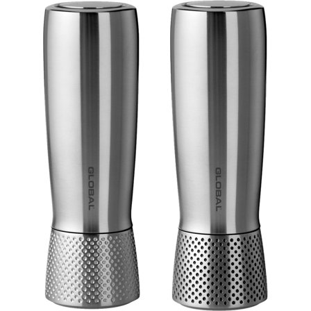 Global Salt- och pepparkvarn 18 cm, rostfritt stål - Köp Global-knivar och tillbehör hos Bagaren och Kocken | Matlagning > Köksredskap > Kryddkvarnar 