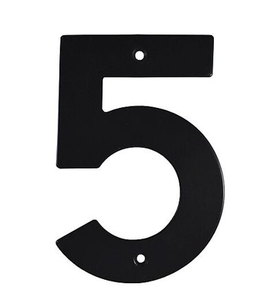 JACO HUSNUMMER SORT 140MM 5