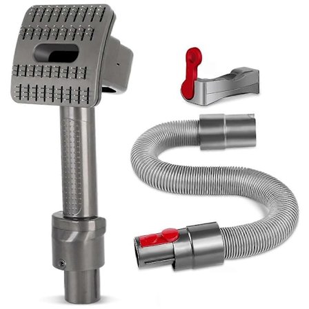 Pälsvårdsverktyg för V7 V8 V10 V11 V15 Dammsugare Husdjur Hund Tillbehör Borste med Triggerlås & Förlängd Dammsugarslang