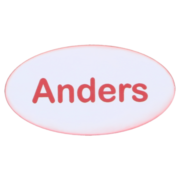 Navneskilt nål - eget navn