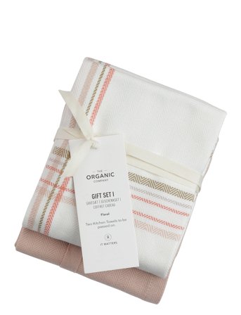 Gift Set I Home Textiles Kitchen Textiles Kitchen Towels Pink The Organic Company