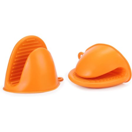 Silikon Mini Grytekluter for Kjøkkenmatlaging, Baking, Grill - Varmebestandige Hansker