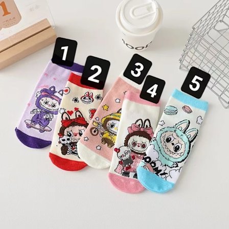 Nye Korte Sokker for Gutter Jenter Tegneserie Søte Sokker Mote Damestrømpe Høst Vinter Harajuku Kawaii Sokker Barn Gaver(FMY)