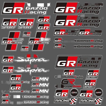 Auton tarra Gazoo Racing Gr Logo Emblem Auto Decal Tarrat - Auton sisustustarrat