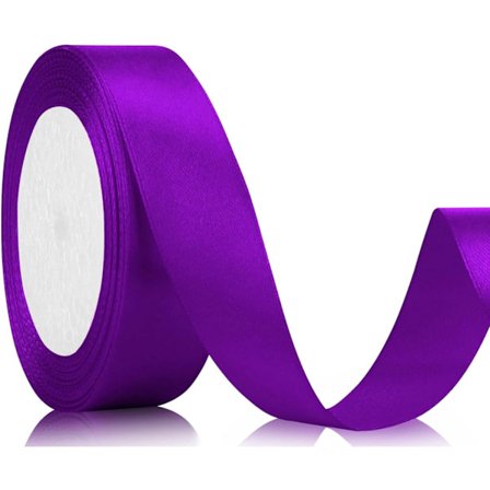 Satengbånd 22 m, 20 mm bredt, for bryllup, fødselsdager og dekorasjoner - Gavebånd av stoff for gaveinnpakning og hobbyarbeid