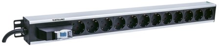 INTELLINET Surge Strip Rack Vertical 230V/16A 12xEURO 3m