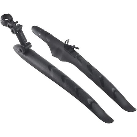 Cykel Skærm Mudguard Fender Foran og Bag Til Landevejscykel Mountainbike Sort (2 stk.)