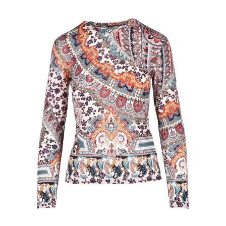 Etro, Fantasy Print Sweater Zwart, Dames, Maat:L