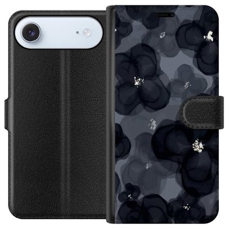 Yhteensopiva Lompakkokotelo Apple Apple iPhone 17 Air Abstrakti tummanvärisellä kukkakuviolla, jossa on elegantti ja dramaattinen tunnelma