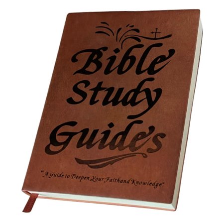 Biblisk Studiebok 66 Sidor Anteckningsbok med Läderomslag för Religiös Bibelstudie för Män och Kvinnor