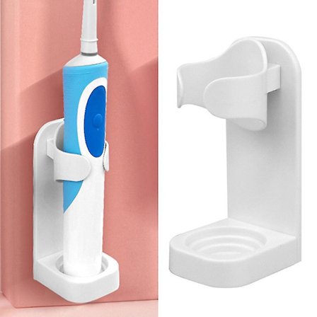 Väggmonterad tandborsthållare för förvaring, självhäftande hylla, badrum