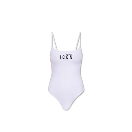 Dsquared2 One-Piece Swimsuit Hvid, Dame Badedragt, Størrelse: 2XS