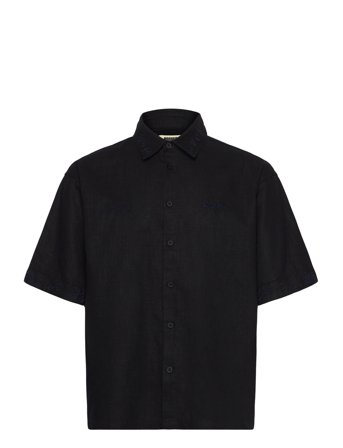 Wbwang Embroid Shirt Black Woodbird