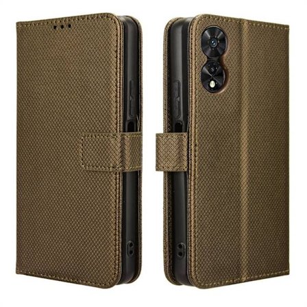 Yhteensopiva TCL 505 T509K T5094 Kotelon kanssa Timanttikuvio PU Nahka Korttipaikat Jalusta Puhelinkotelo - Täydellinen